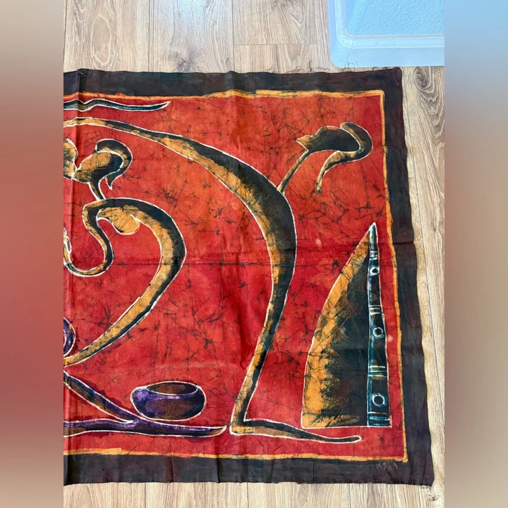 African Batik Marriage Ceremony Wall Tapestry Home Wall Decor